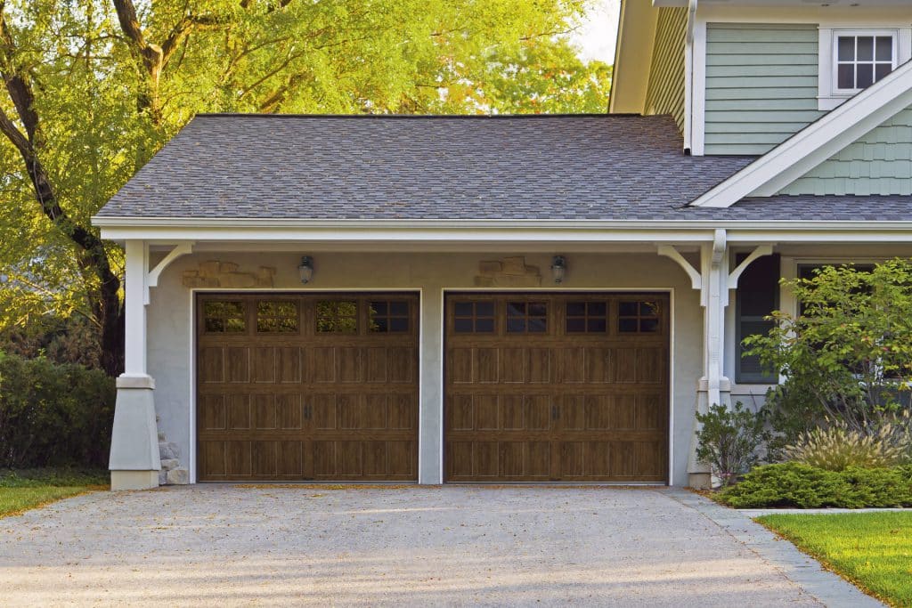 House with garage doors