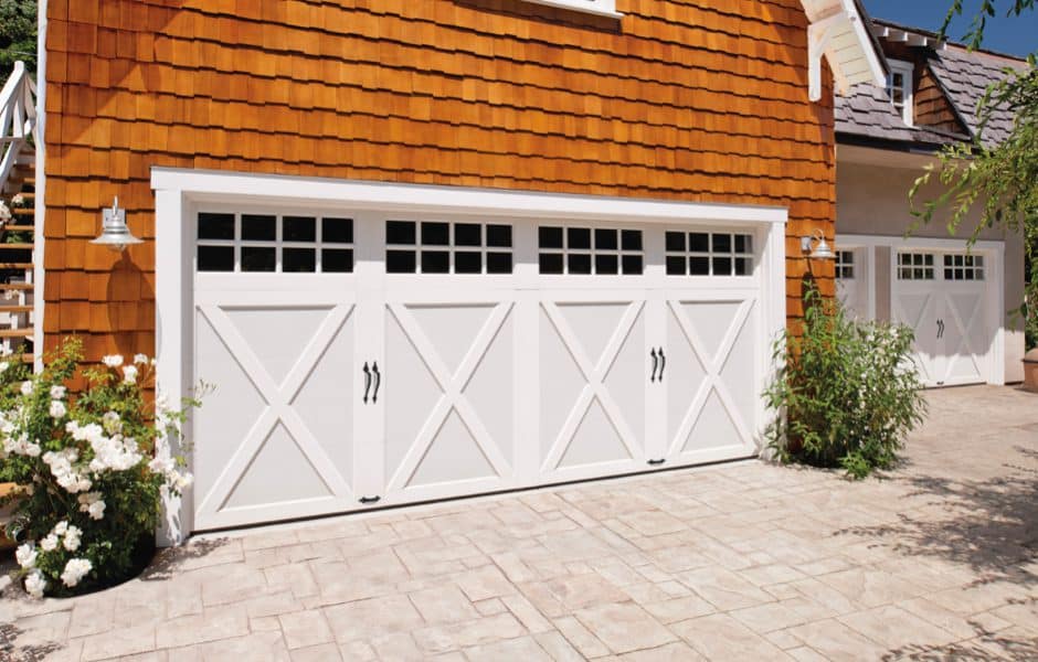 Installed Coachman Collection garage door