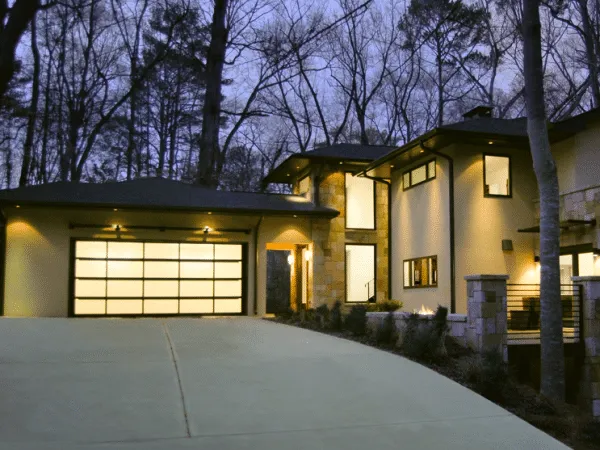 House with Modern Farmhouse Garage Doors aluminum and glass garage doors
