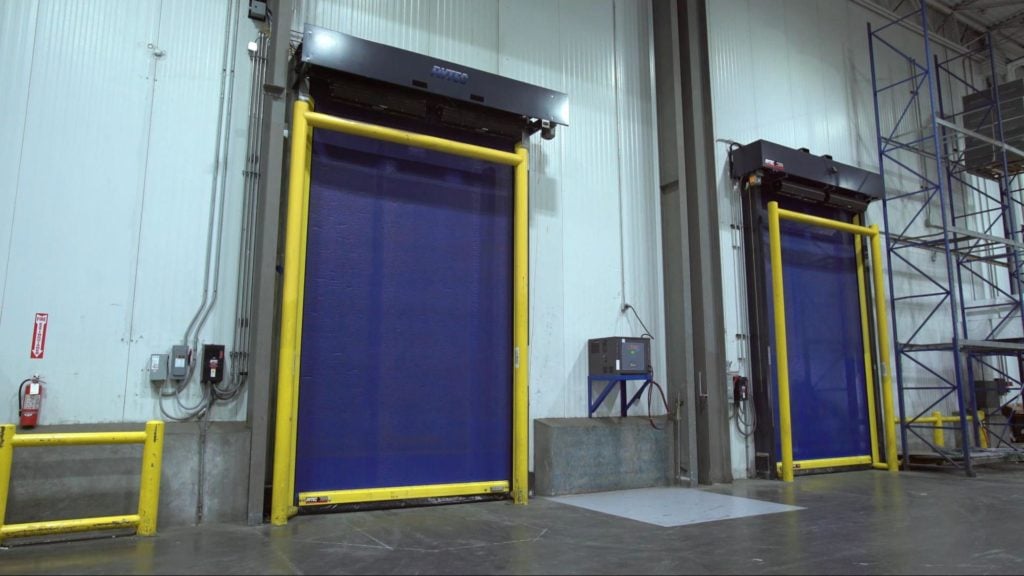 High speed warehouse garage door