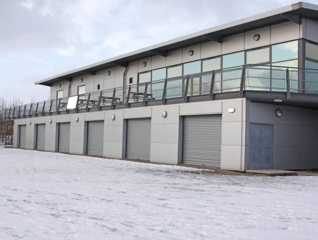 Industrial factory garage doors