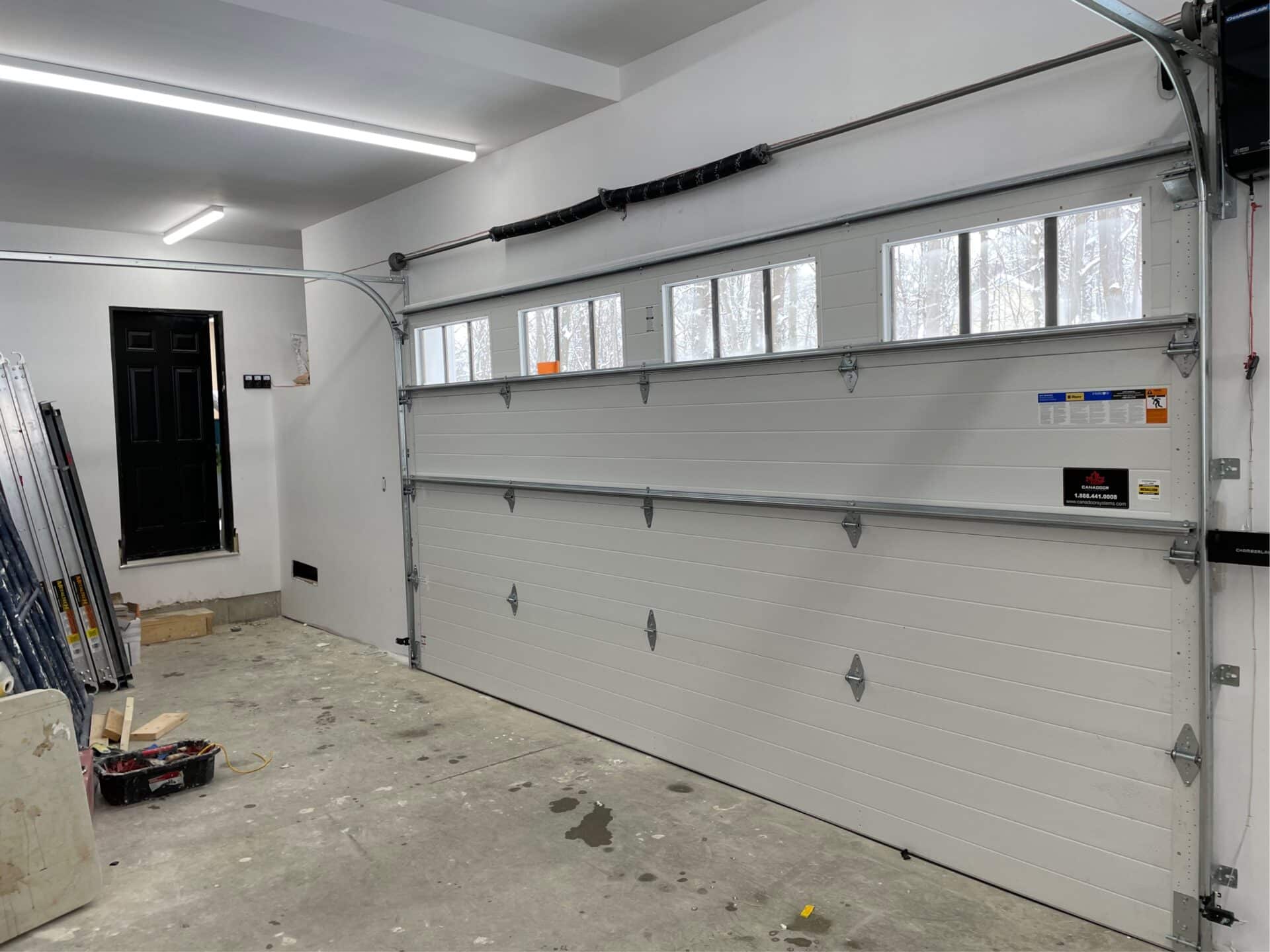 new garage door installed at a home in Toronto
