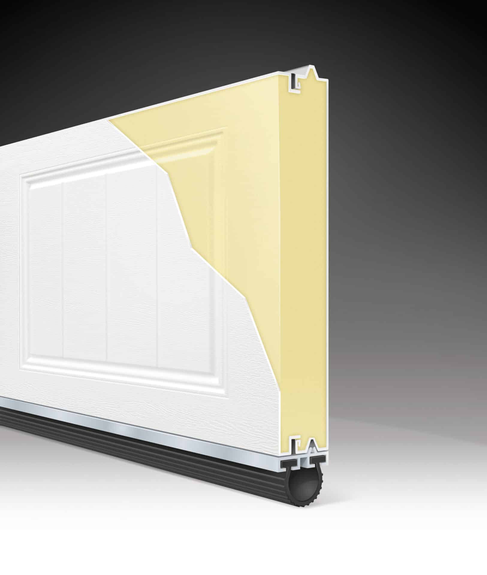 steel door with polyurethane insulation