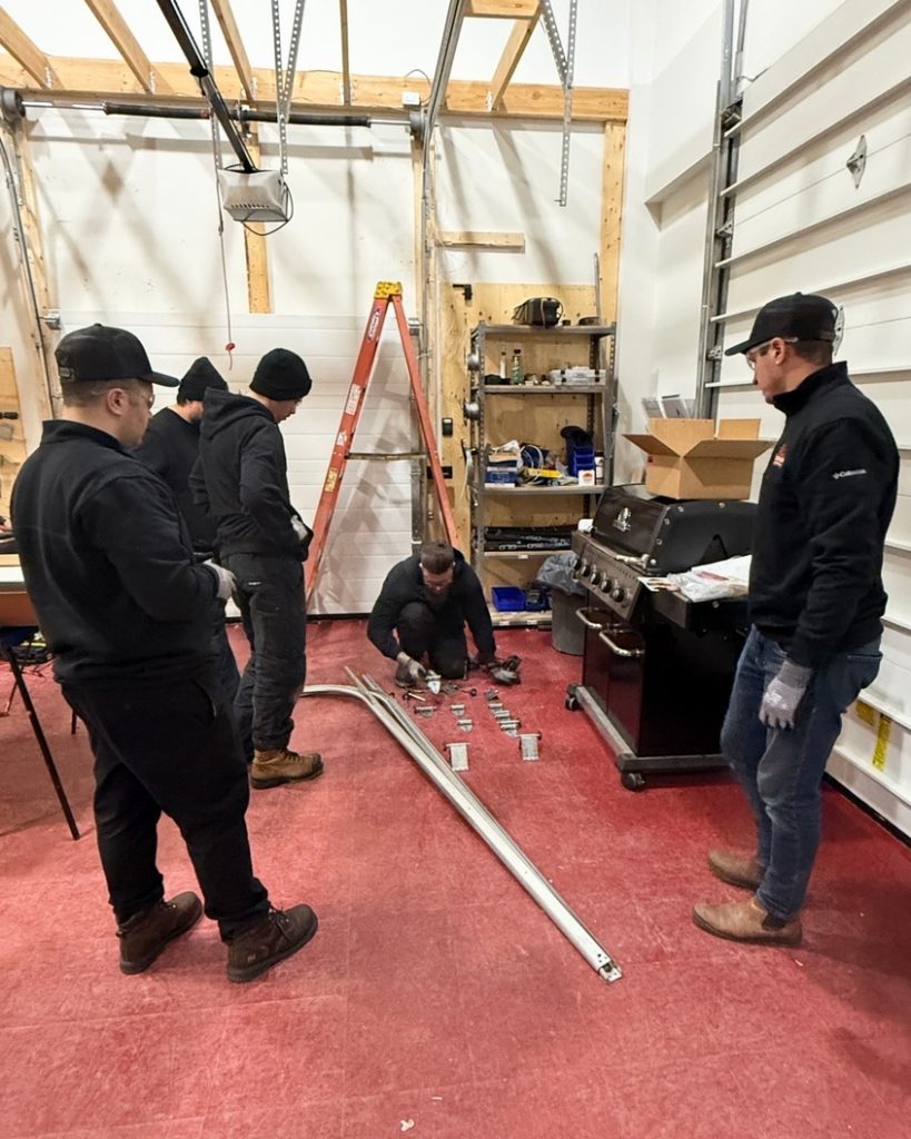 Canadoor team door installing