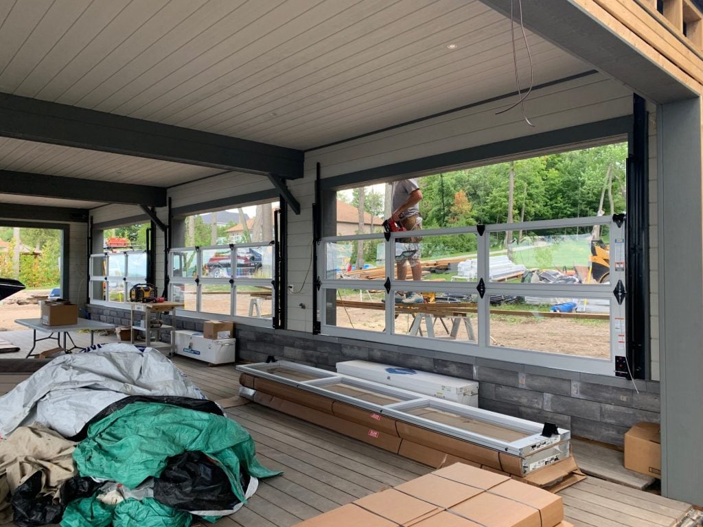 Installing new garrage door